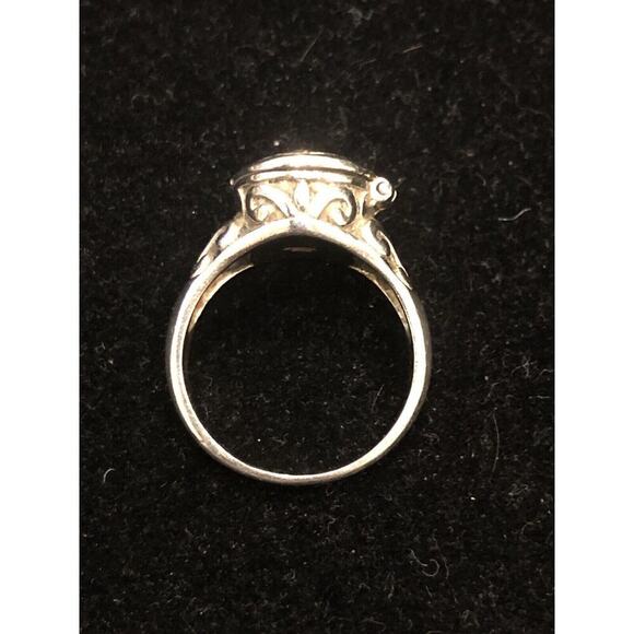 Sterling Silver Cross Gothic
 Poison Ring Hinged Sz 8 925 - Picture 4 of 8